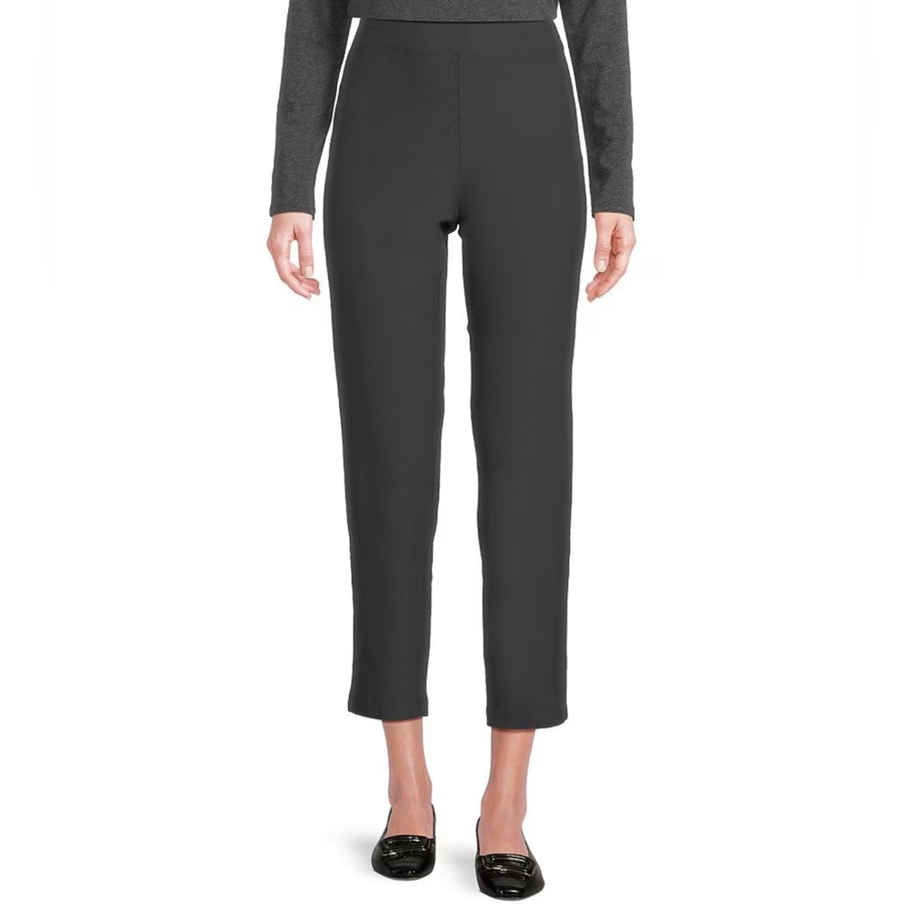 Eileen Fisher Women's Pants Graphite Slim Ankle Crepe Petite Size PP NEW Grey